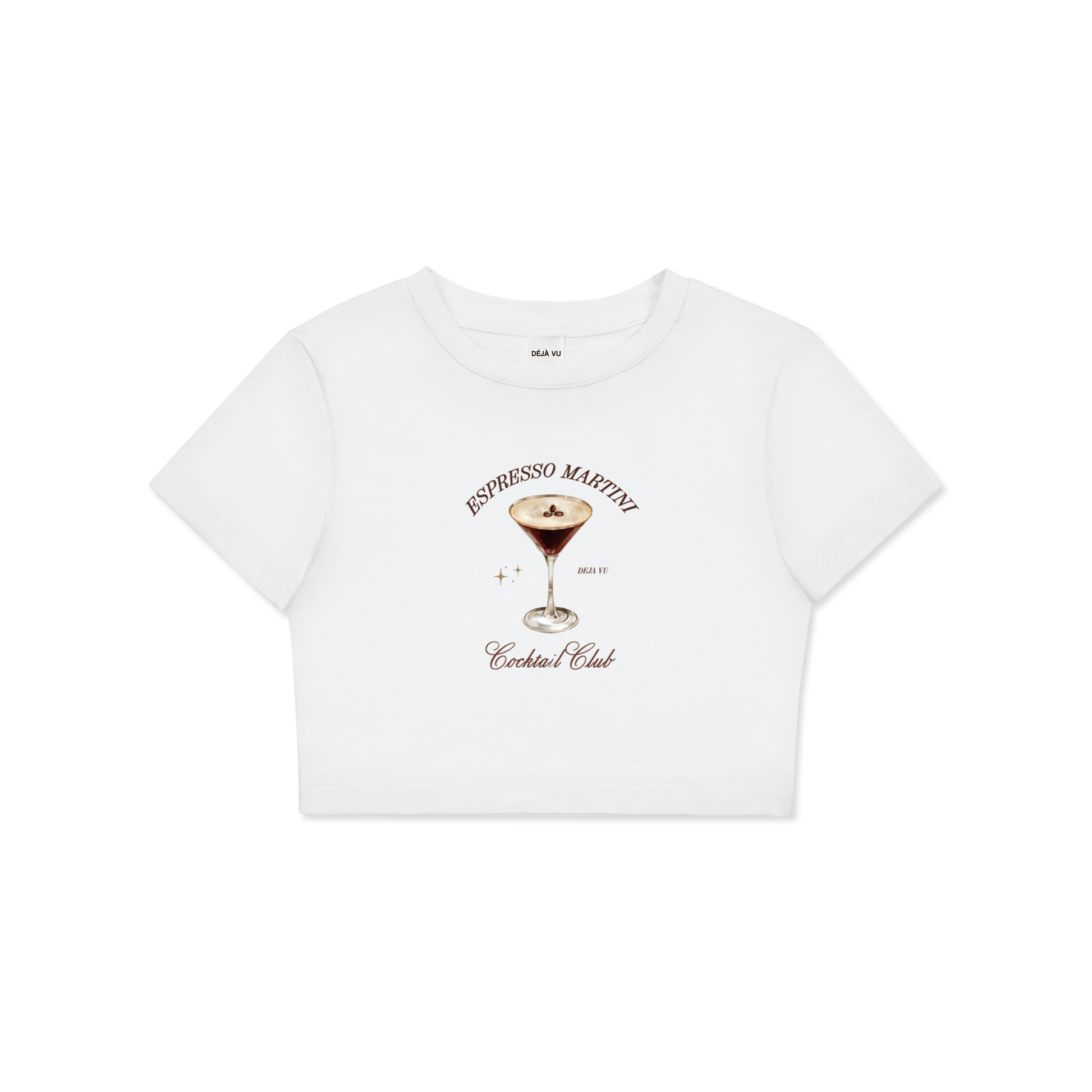 "Espresso" Crop Tee