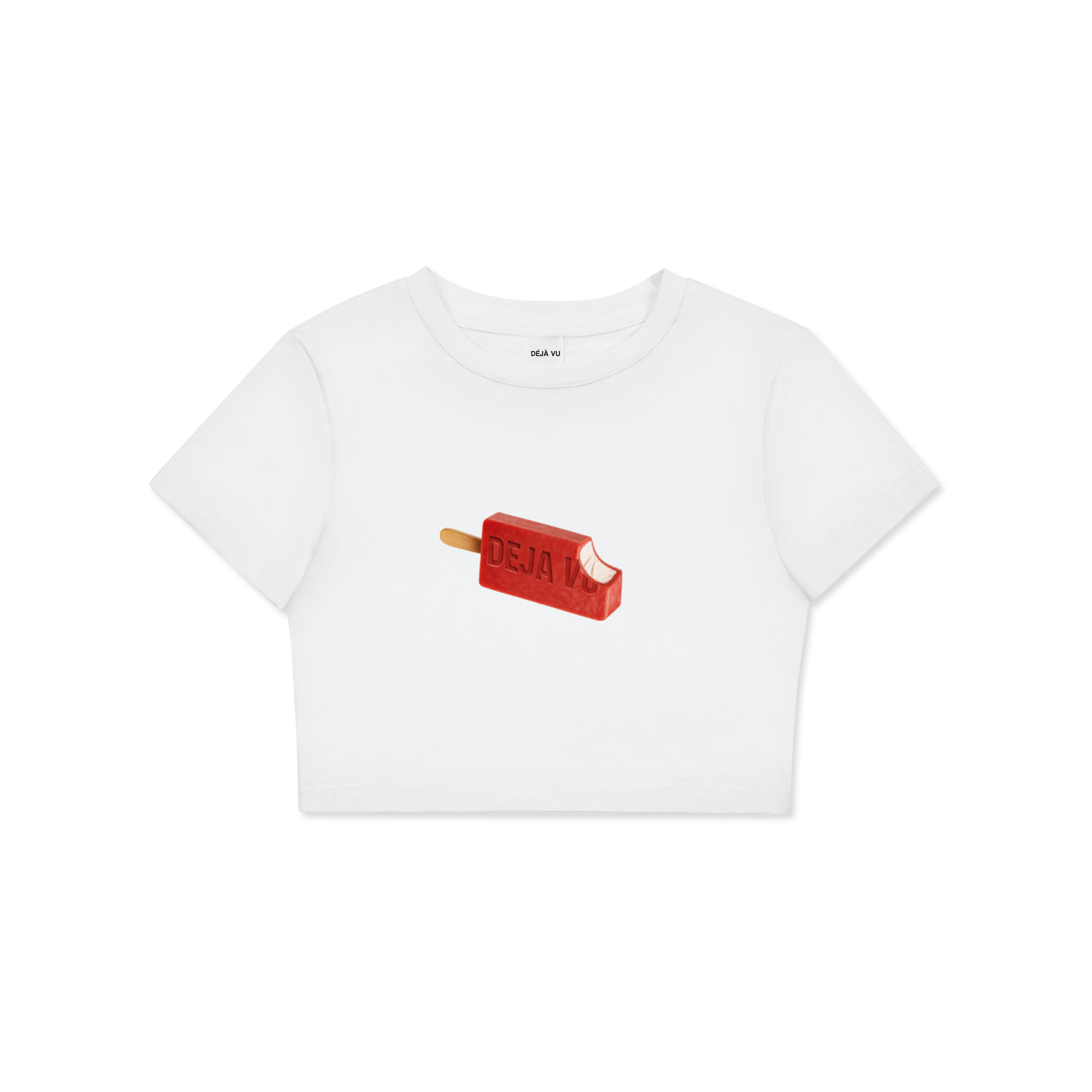 "Ice Cream" Crop Tee