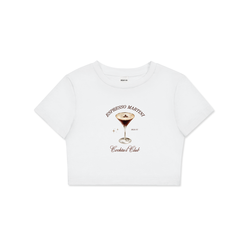 "Espresso" Crop Tee